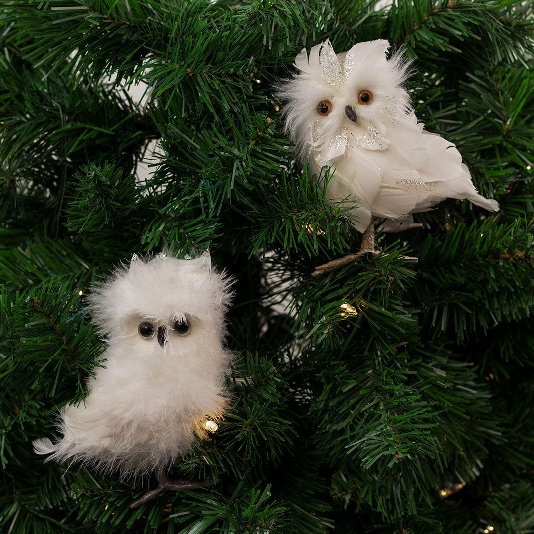 Stuffed Snowy Owl Home Decor