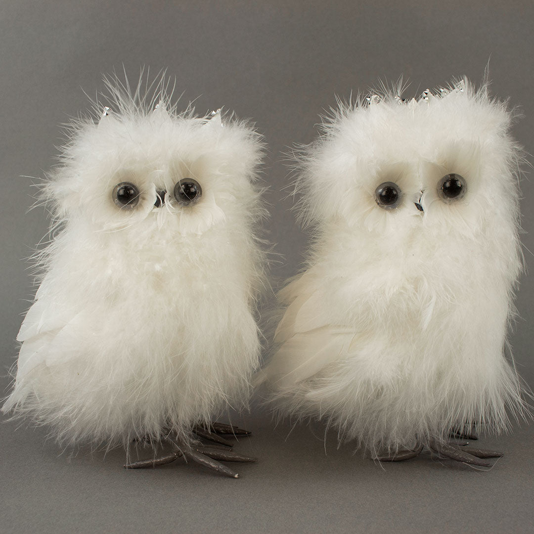 Stuffed Snowy Owl Home Decor