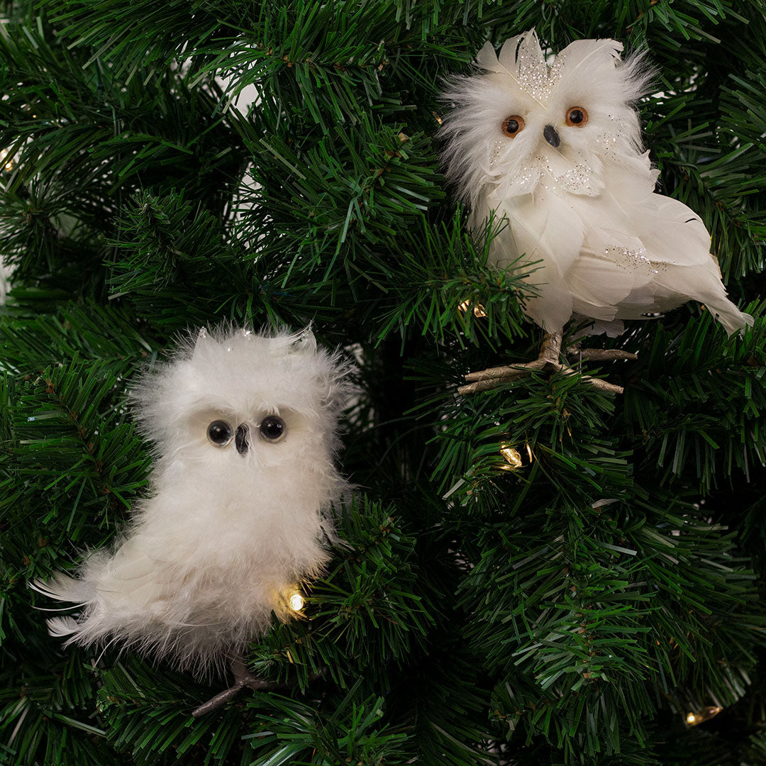 Stuffed Snowy Owl Home Decor