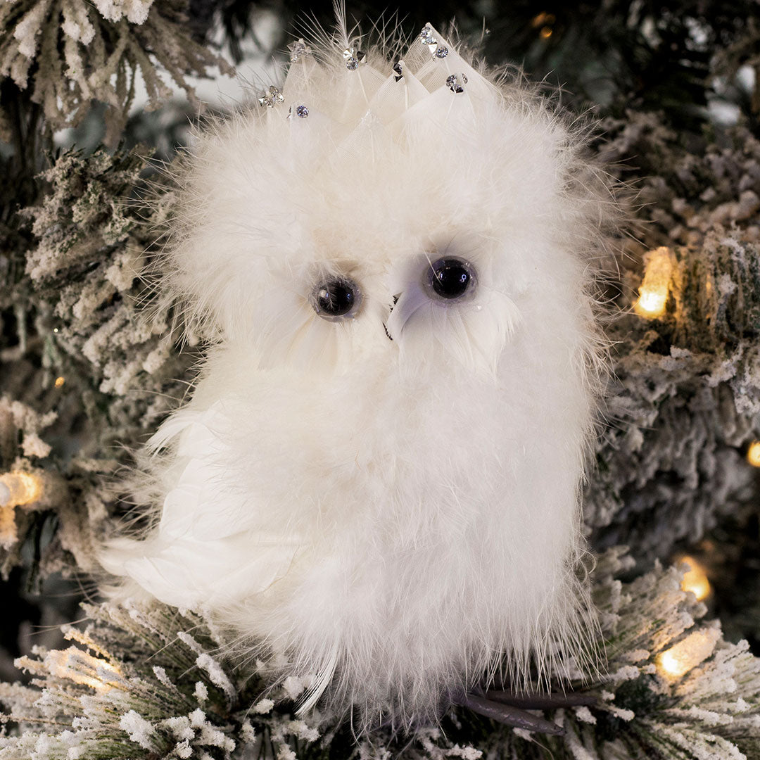 Stuffed Snowy Owl Home Decor