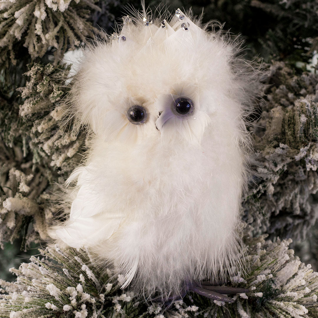 Stuffed Snowy Owl Home Decor