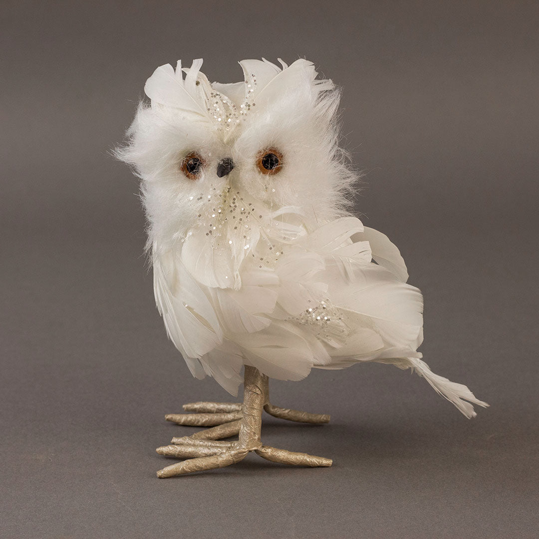 Stuffed Snowy Owl Home Decor