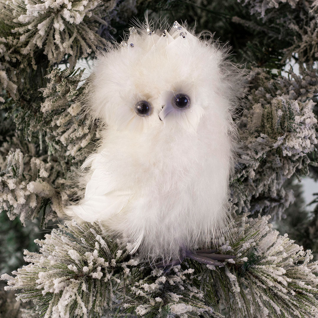 Stuffed Snowy Owl Home Decor