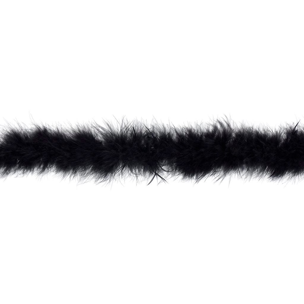 Thin Marabou Feather Boa - Black - Marabou Boa