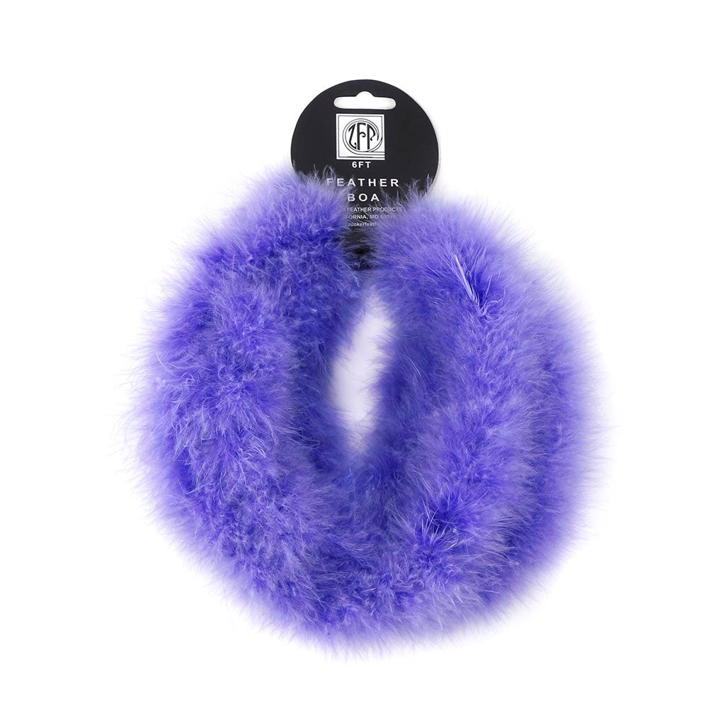 Thin Marabou Feather Boa - Lavender - Marabou Boa