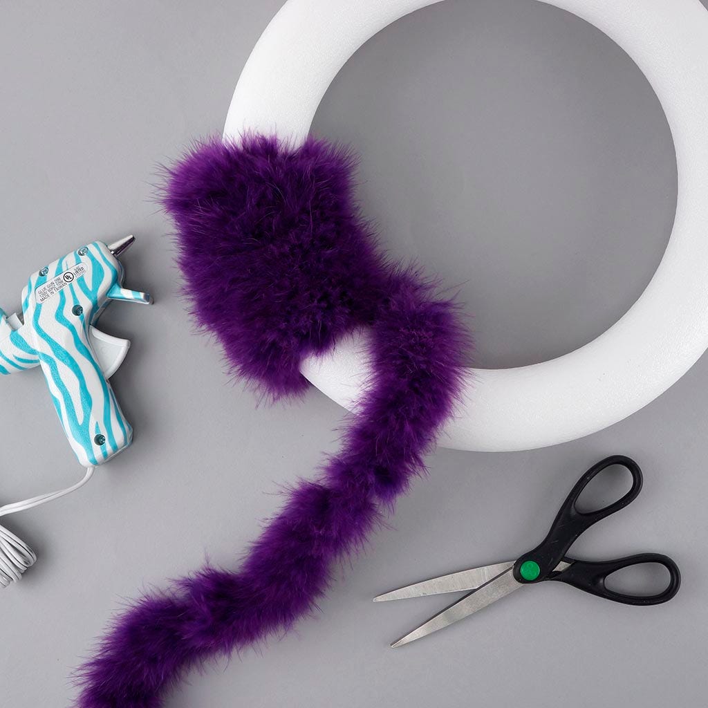 Thin Marabou Feather Boa - Lavender - Marabou Boa