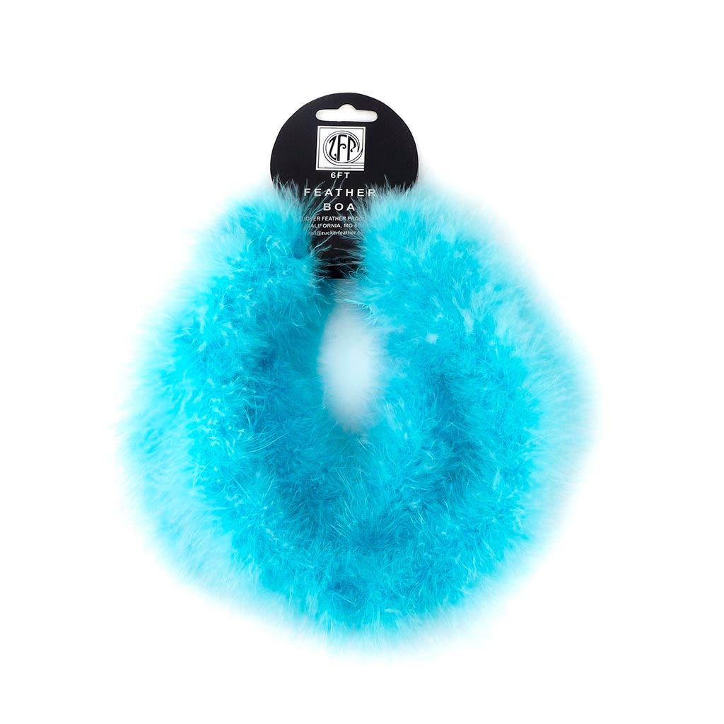 Thin Marabou Feather Boa - Light Turquoise - Marabou Boa