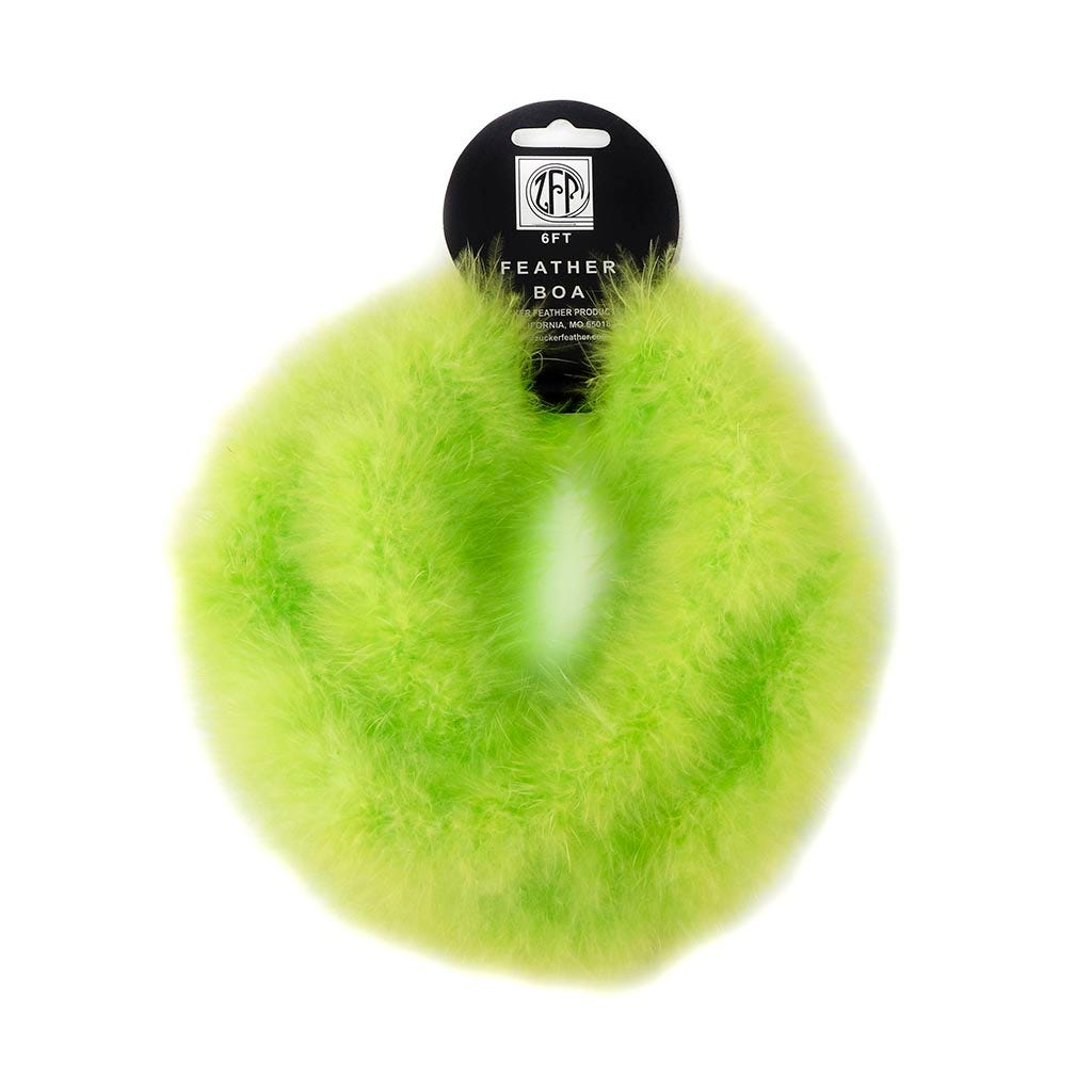 Thin Marabou Feather Boa - Lime - Marabou Boa