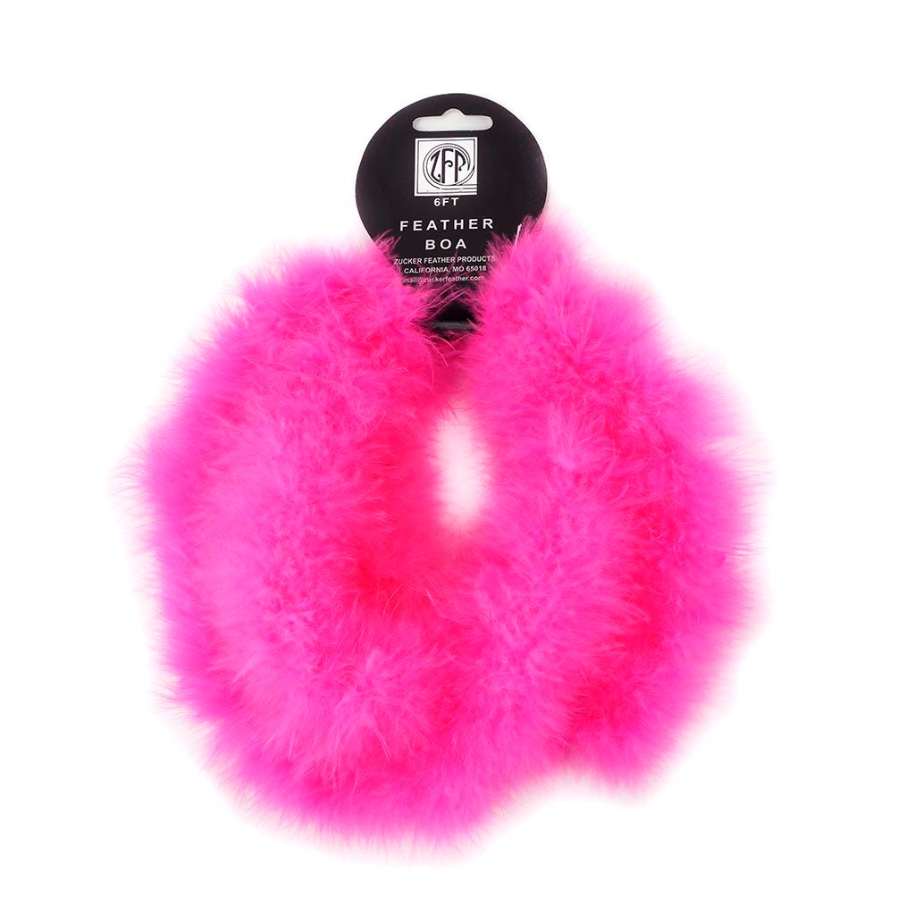 Thin Marabou Feather Boa - Pink Orient - Marabou Boa