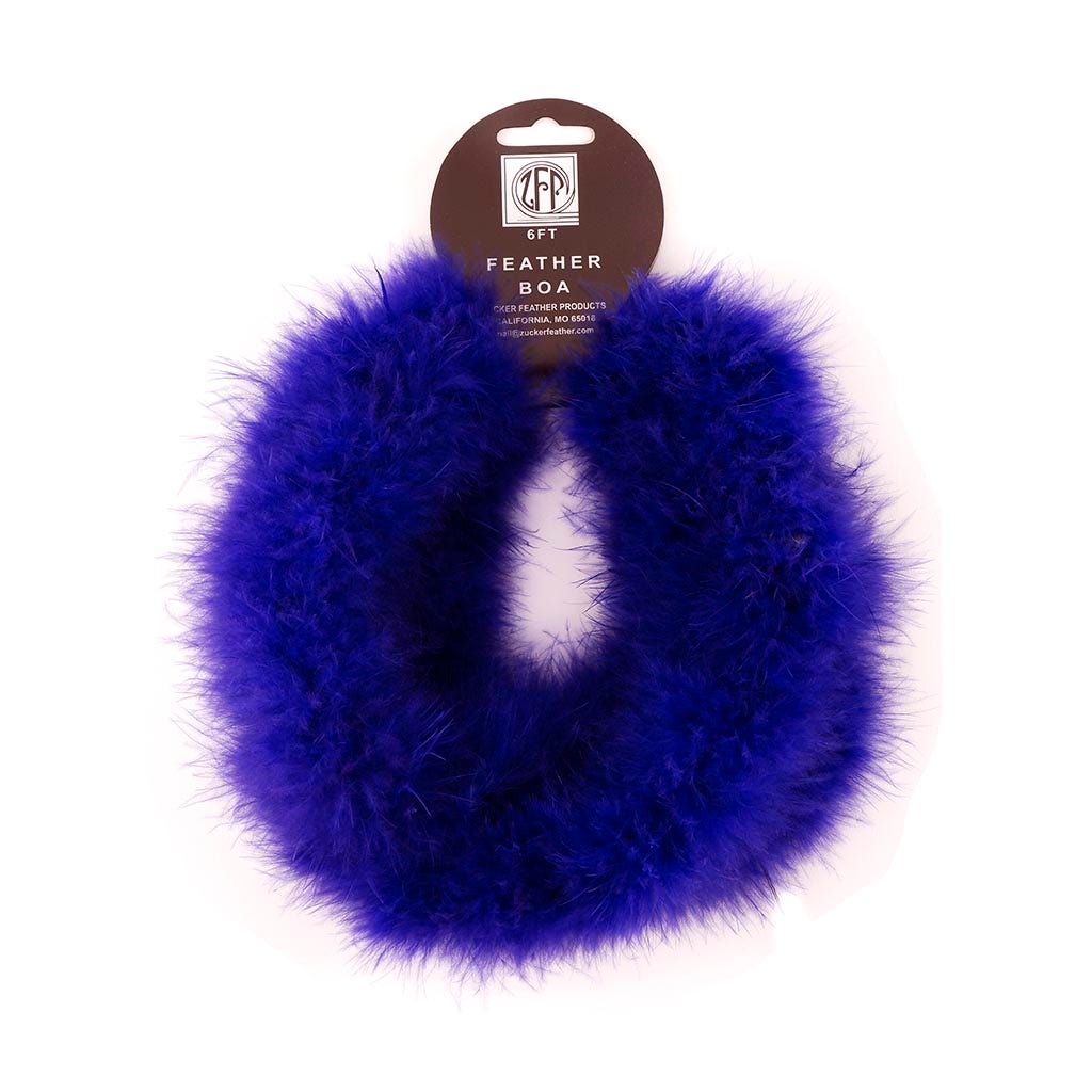 Thin Marabou Feather Boa - Regal - Marabou Boa