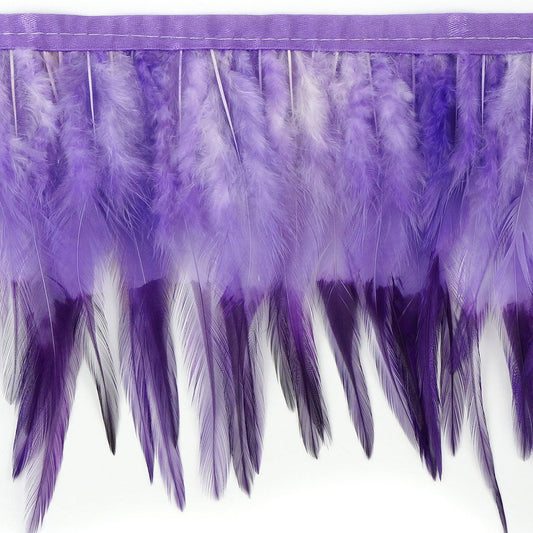 Tip Dyed Saddle Fringe-LV-PU - Feathers