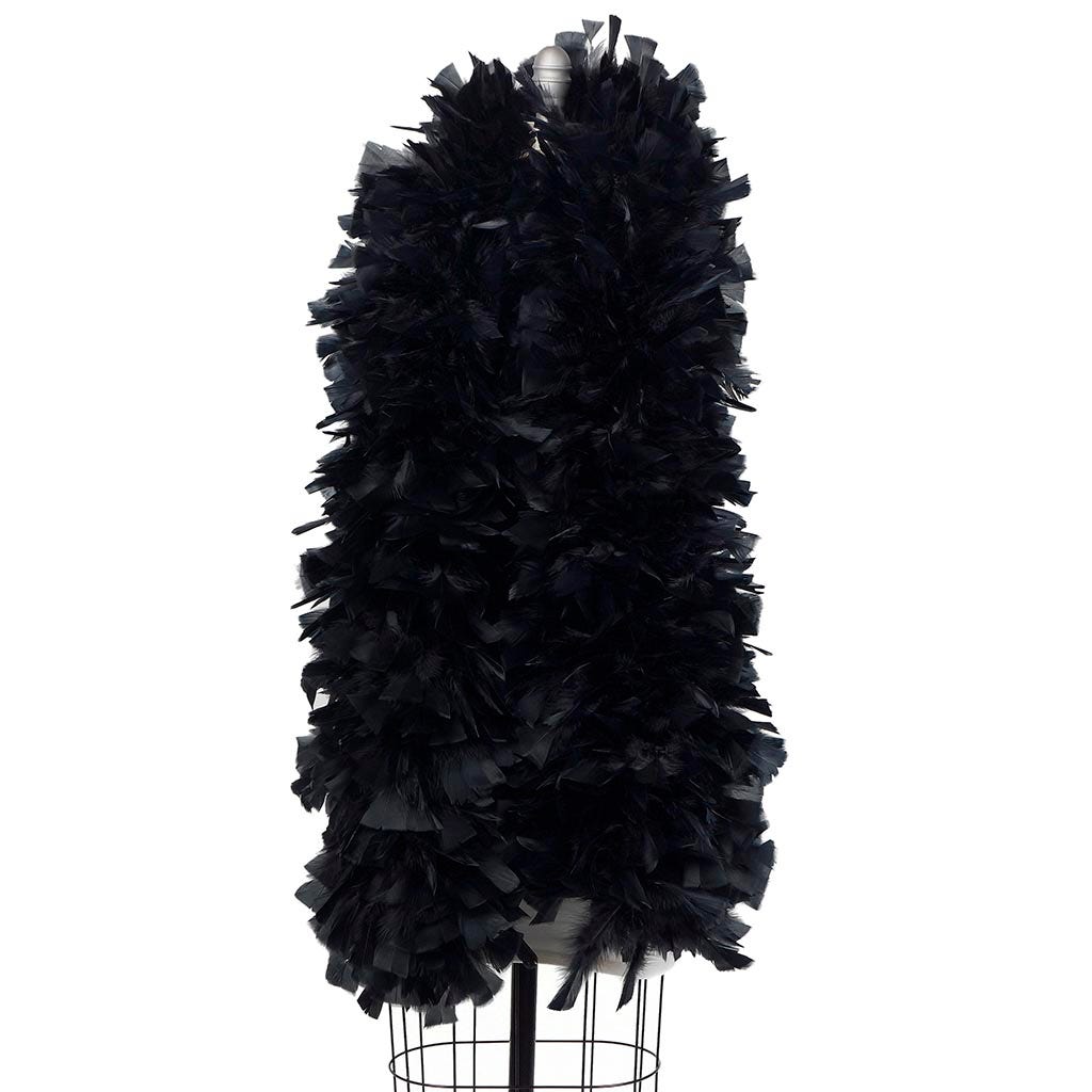 Turkey Feather Boa 10-14’’ - Black - Turkey Boa