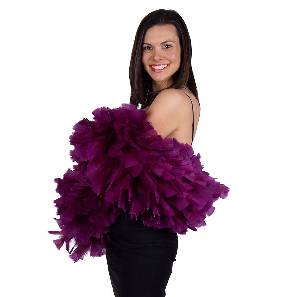 Turkey Feather Boa 10-14’’ - Purple - Turkey Boa