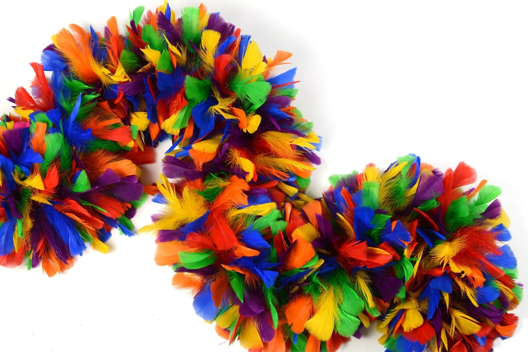 Turkey Feather Boa 10-14’’ - Rainbow Mix - Turkey Boa