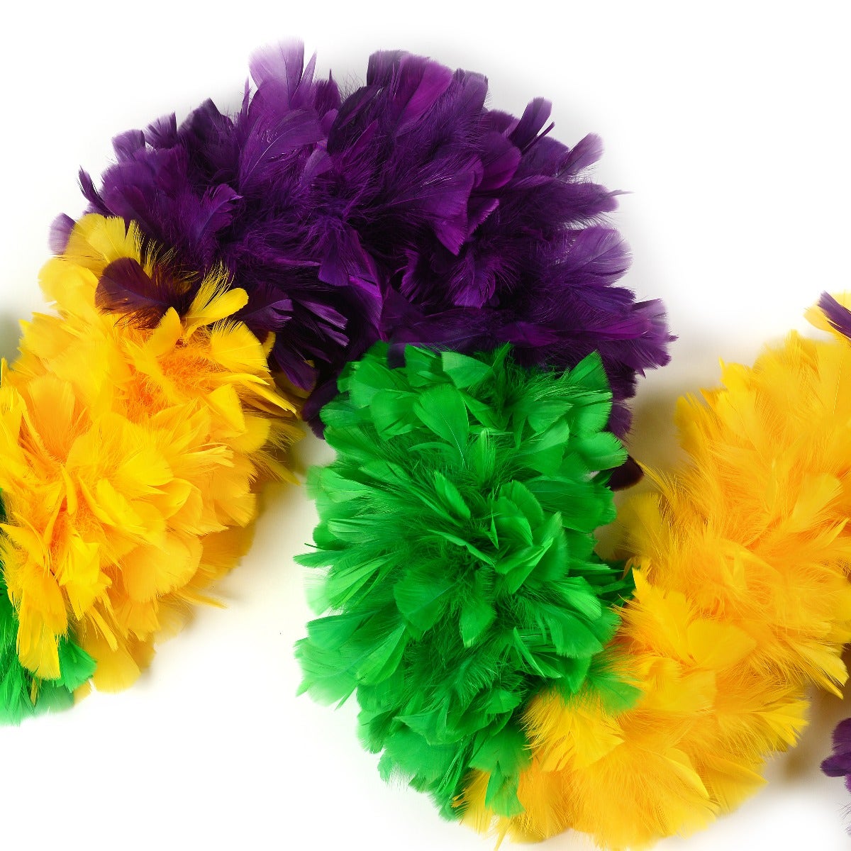 Turkey Feather Boa 10-14’’ - Sectional Mardi Gras - Turkey Boa