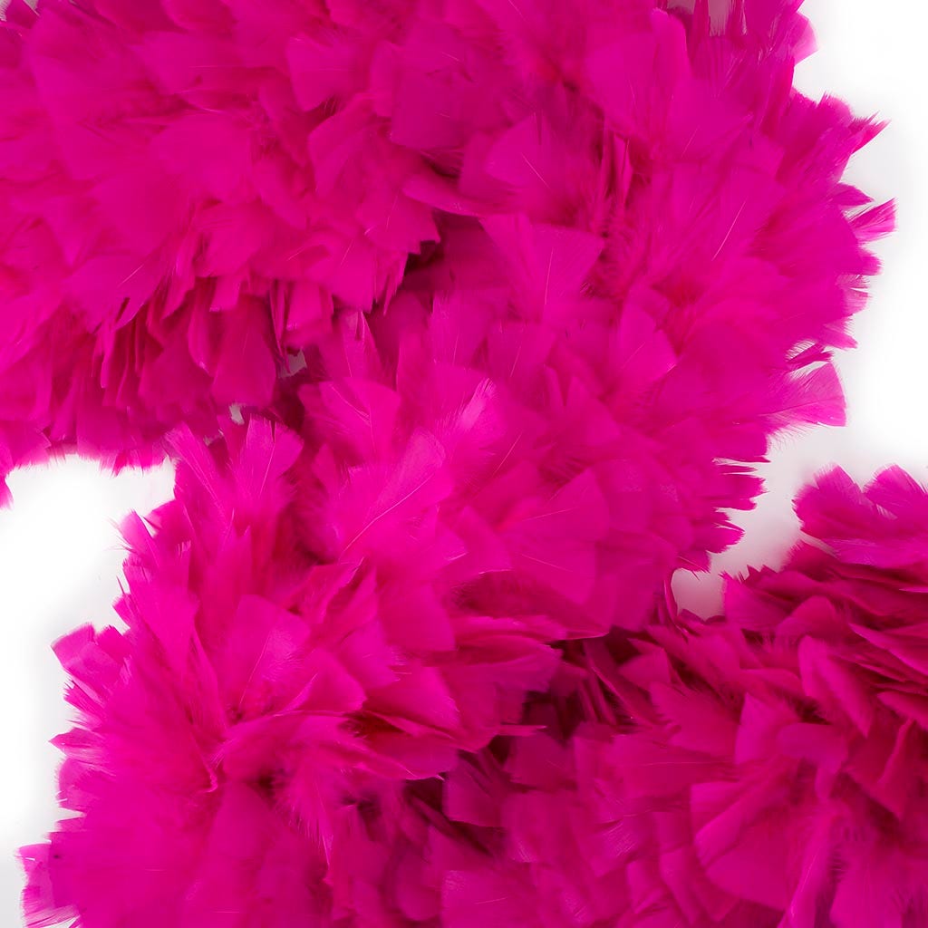 Turkey Feather Boa 10-14’’ - Shocking Pink - Turkey Boa