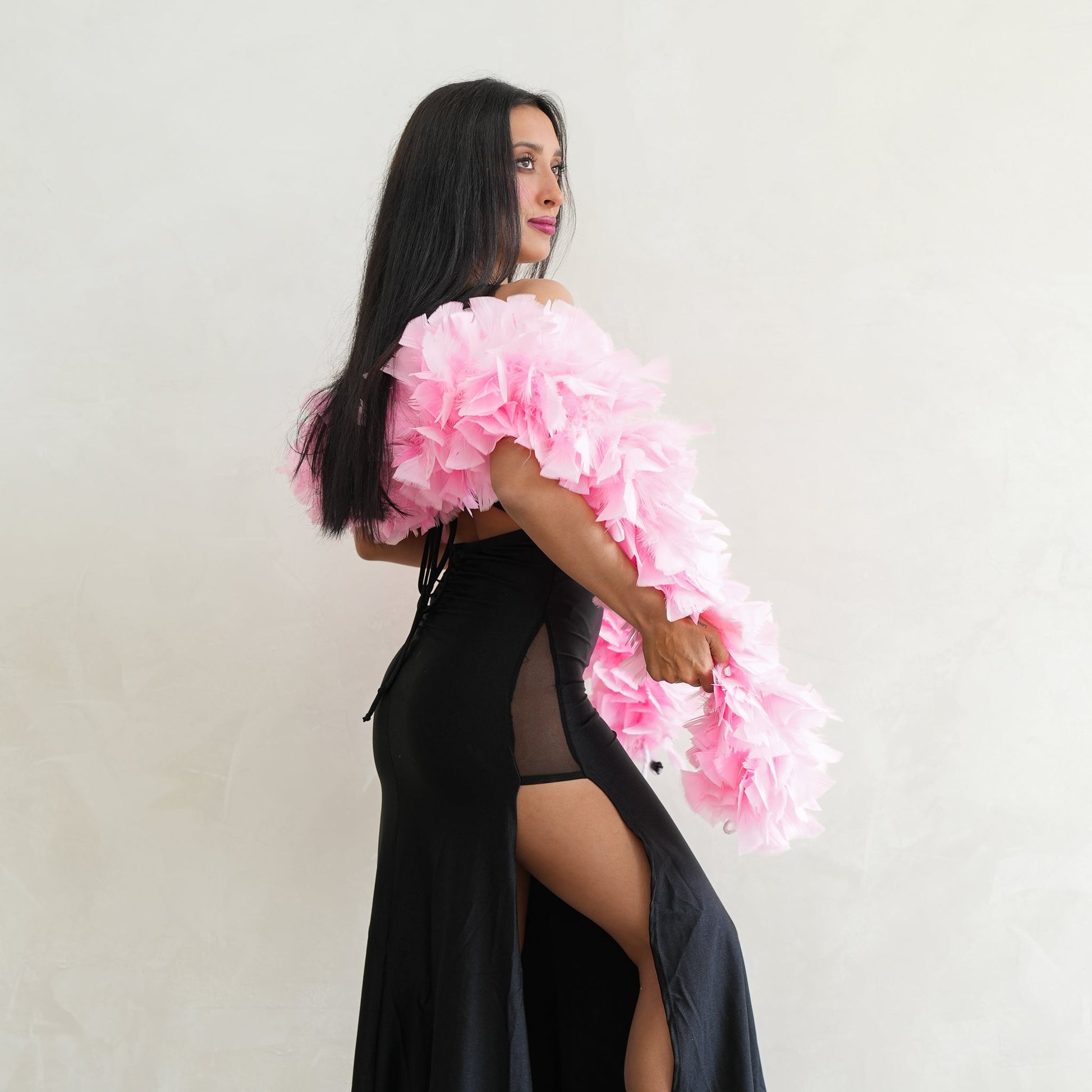Turkey Feather Boa 6-8’’ - Candy Pink - Turkey Boa