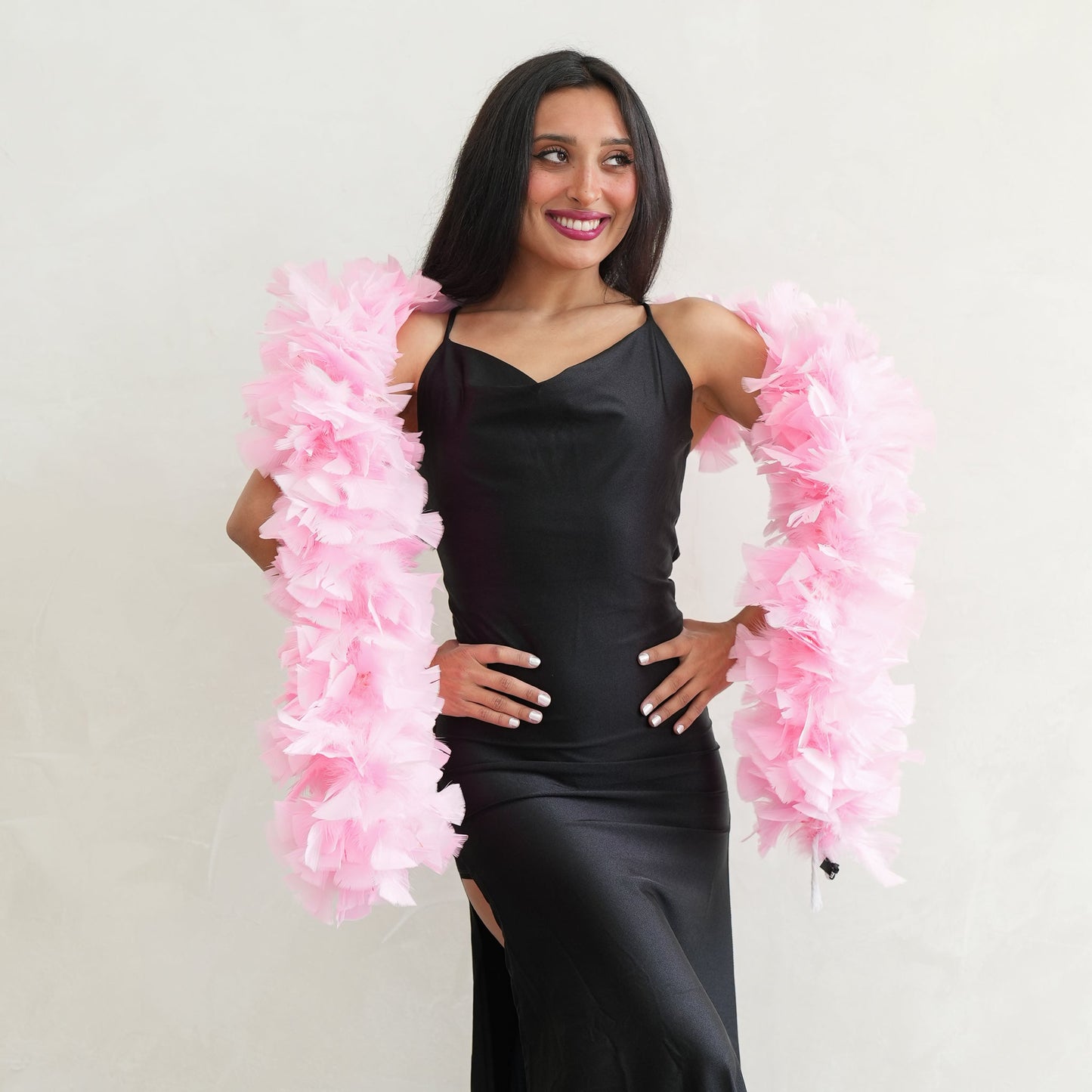 Turkey Feather Boa 6-8’’ - Candy Pink - Turkey Boa