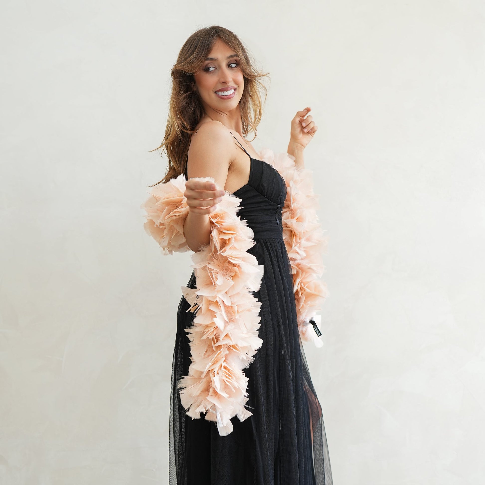 Turkey Feather Boa 6-8’’ - Champagne - Turkey Boa