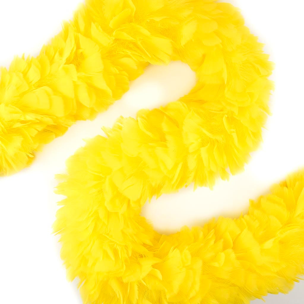 Turkey Feather Boa 6-8’’- Fluorescent Yellow - Turkey Boa