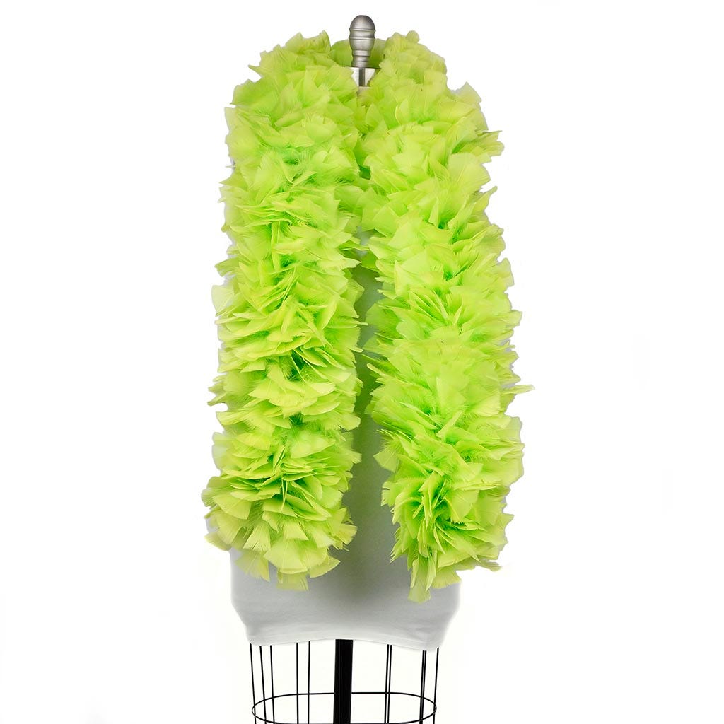 Turkey Feather Boa 6-8’’- Lime - Turkey Boa