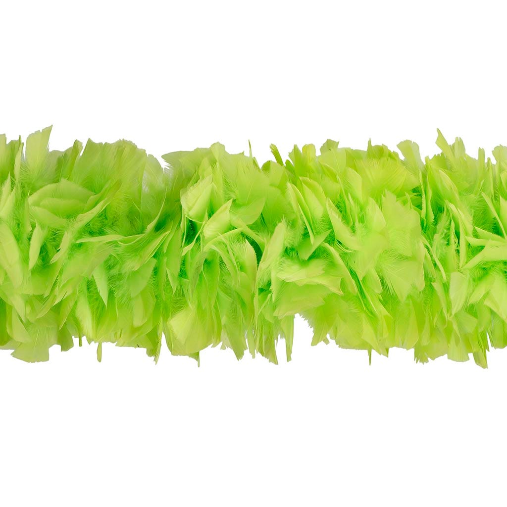 Turkey Feather Boa 6-8’’- Lime - Turkey Boa