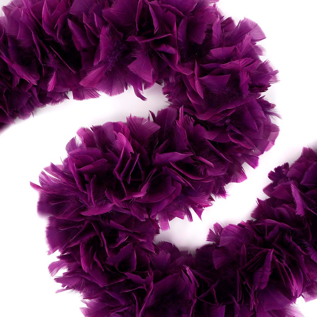 Turkey Feather Boa 6-8’’ - Purple - Turkey Boa