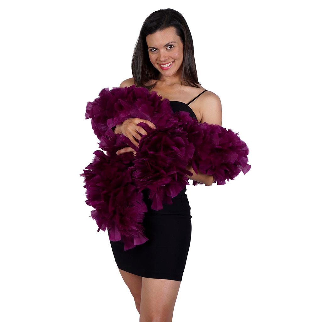 Turkey Feather Boa 6-8’’ - Purple - Turkey Boa