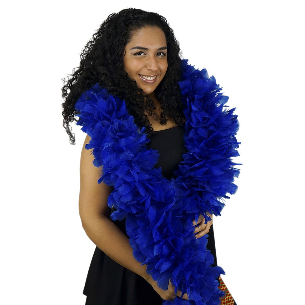 Turkey Feather Boa 6-8’’ - Royal - Turkey Boa