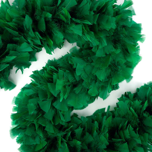 Turkey Feather Boa 8-10’’ - Emerald - Turkey Boa