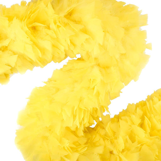 Turkey Feather Boa 8-10’’ - Fluorescent Yellow - Turkey Boa