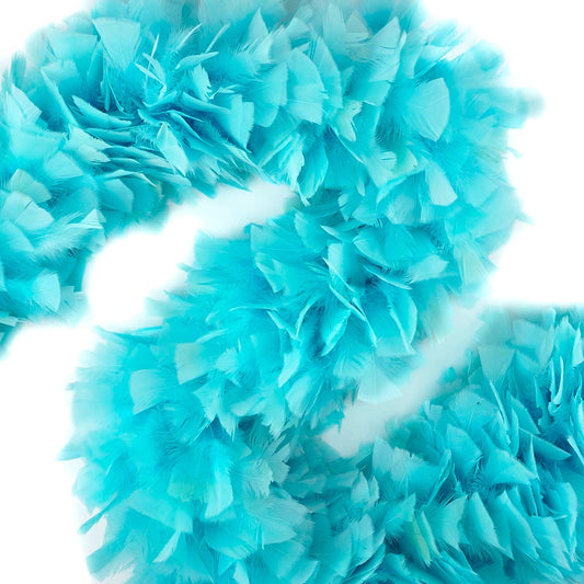 Turkey Feather Boa 8-10’’ - Light Turquoise - Turkey Boa