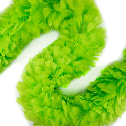 Turkey Feather Boa 8-10’’ - Lime - Turkey Boa