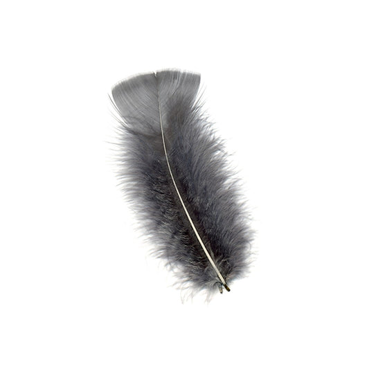 Turkey Feather Flats Dyed - Blue Dunn - Feathers