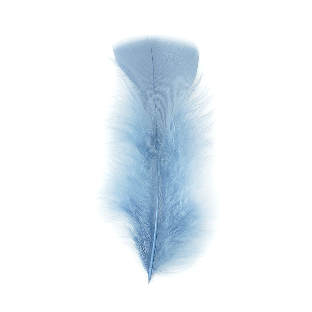 Turkey Feather Flats Dyed - Country Blue - Feathers