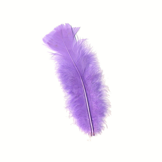 Turkey Feather Flats Dyed - Lavender - Feathers