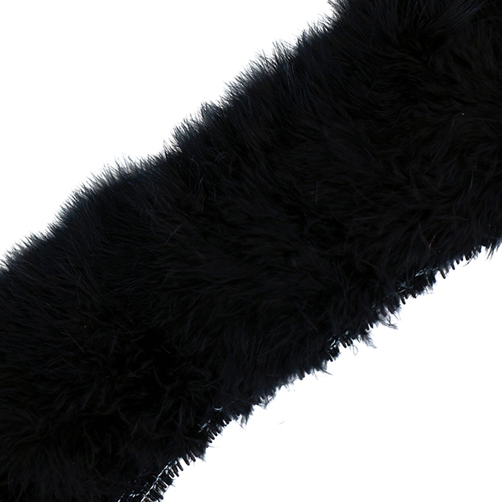 Turkey Good Quill Marabou Feathers - Black - Feathers