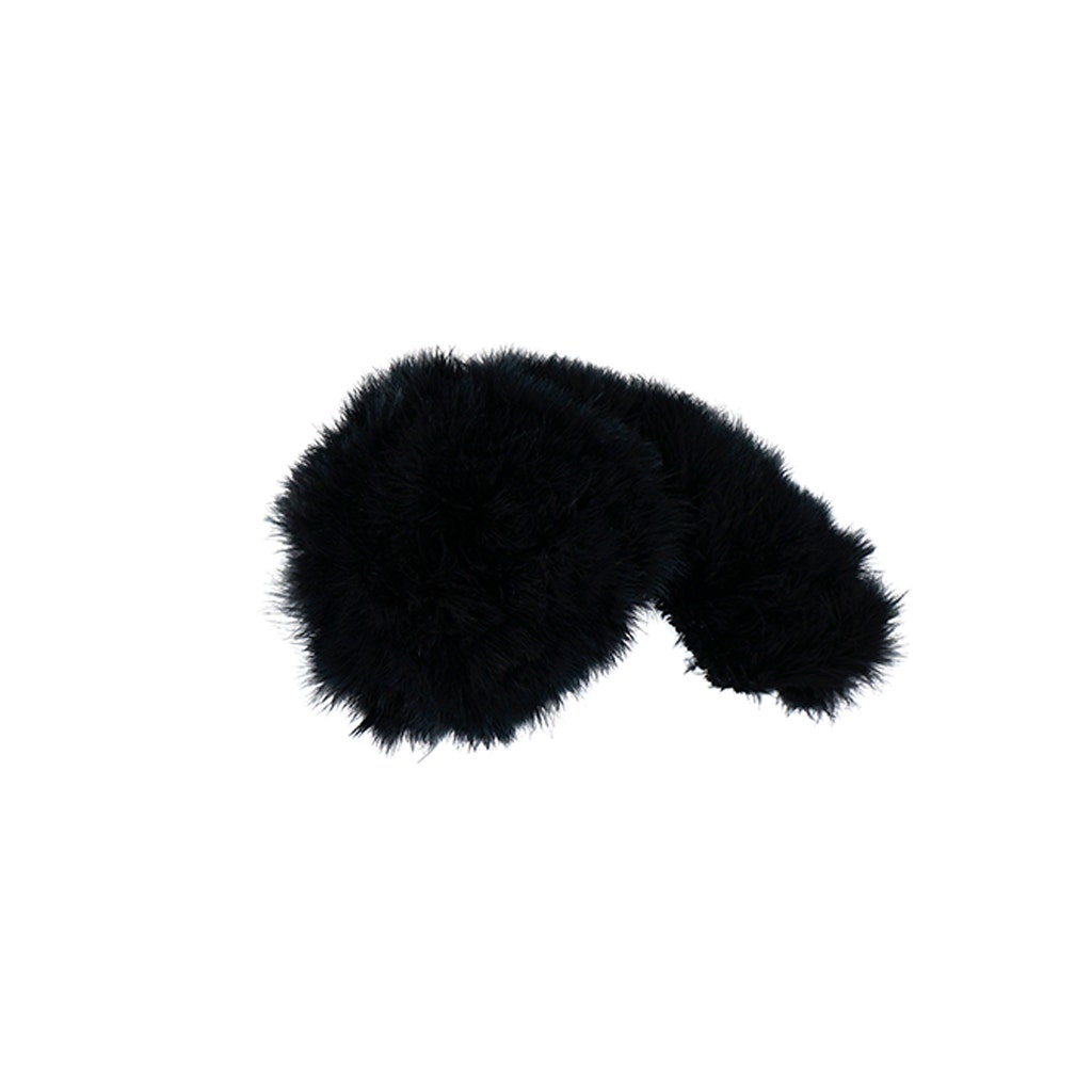 Turkey Good Quill Marabou Feathers - Black - Feathers