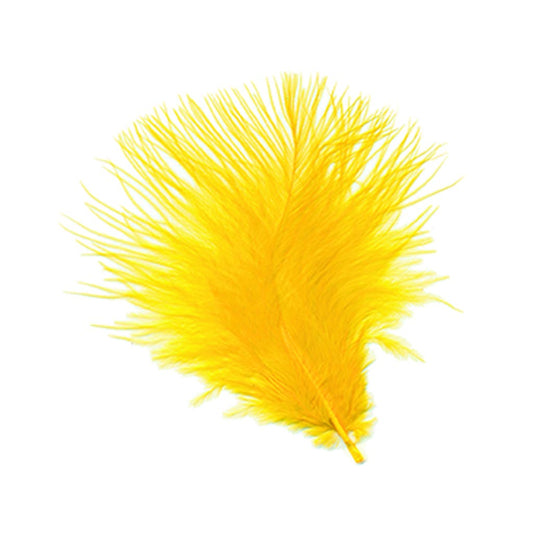 Turkey Marabou Dyed - Gold - Feathers