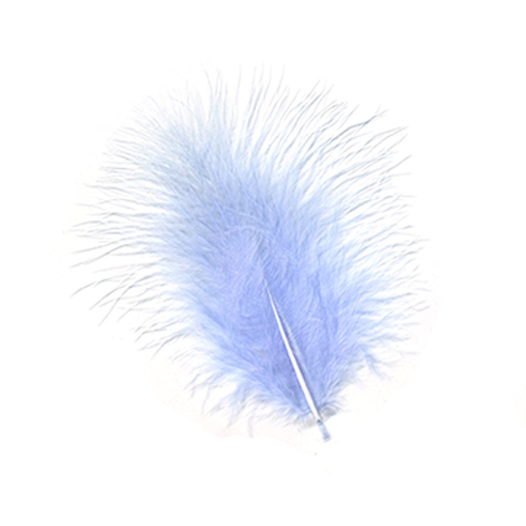 Turkey Marabou Dyed - Light Blue - Feathers