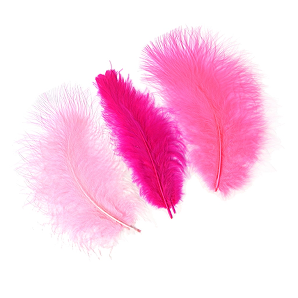 TURKEY MARABOU DYED LOOSE MIXED 3-8’’ - PINKS - Feathers