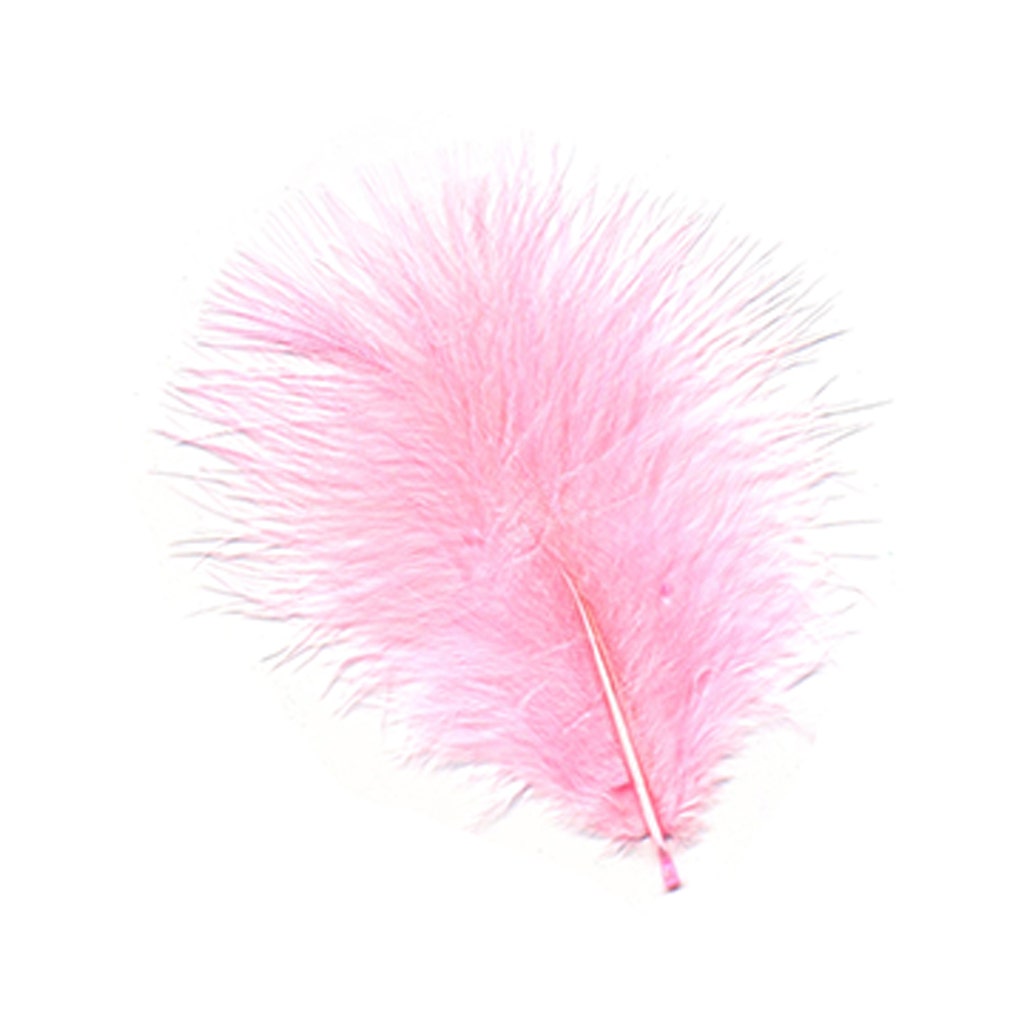 TURKEY MARABOU FEATHERS 1-4’’ - CANDY PINK - Feathers