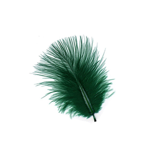 TURKEY MARABOU FEATHERS 1-4’’ - HUNTER GREEN - Feathers