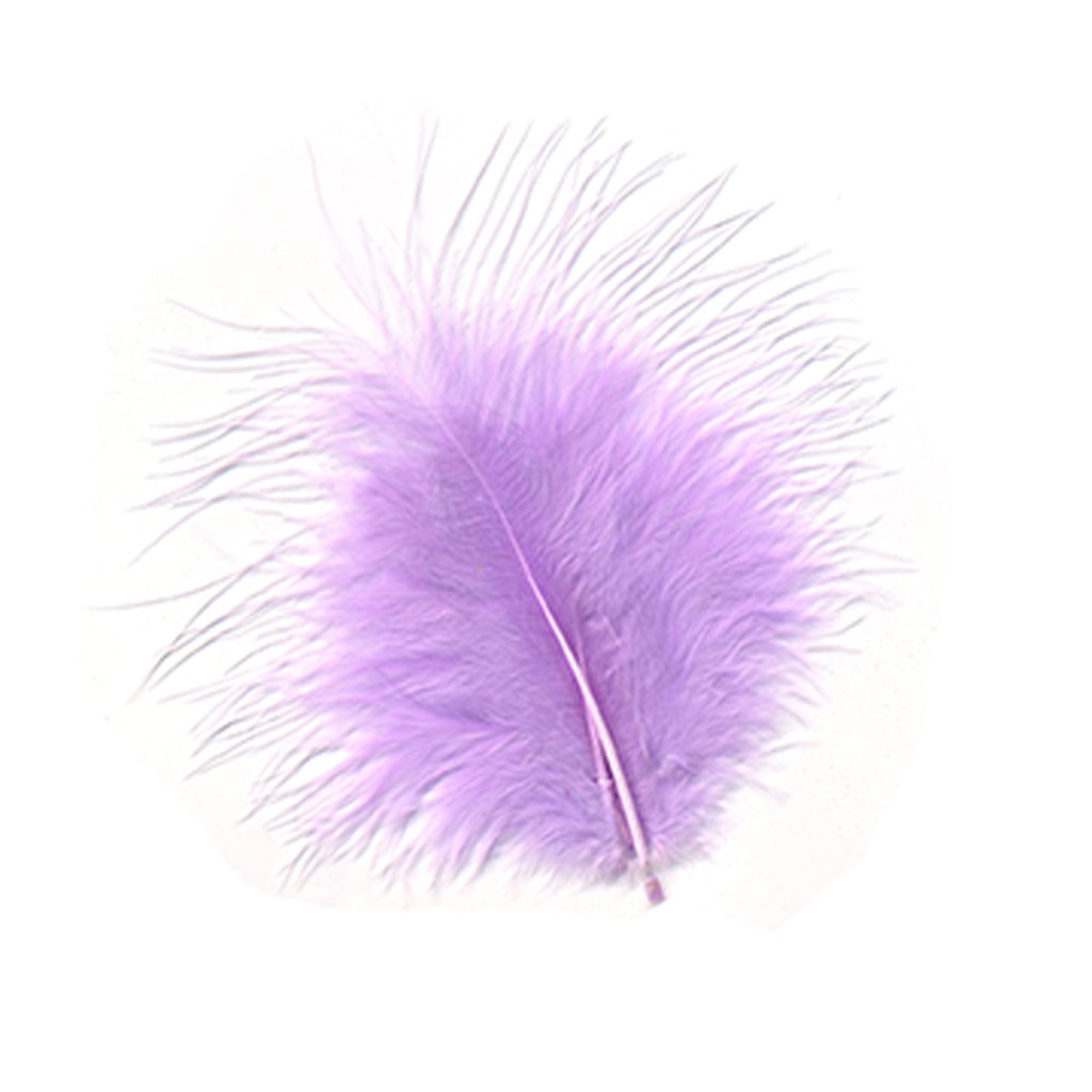 TURKEY MARABOU FEATHERS 1-4’’ - ORCHID - Feathers