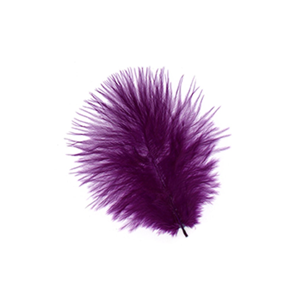 TURKEY MARABOU FEATHERS 1-4’’ - PURPLE - Feathers