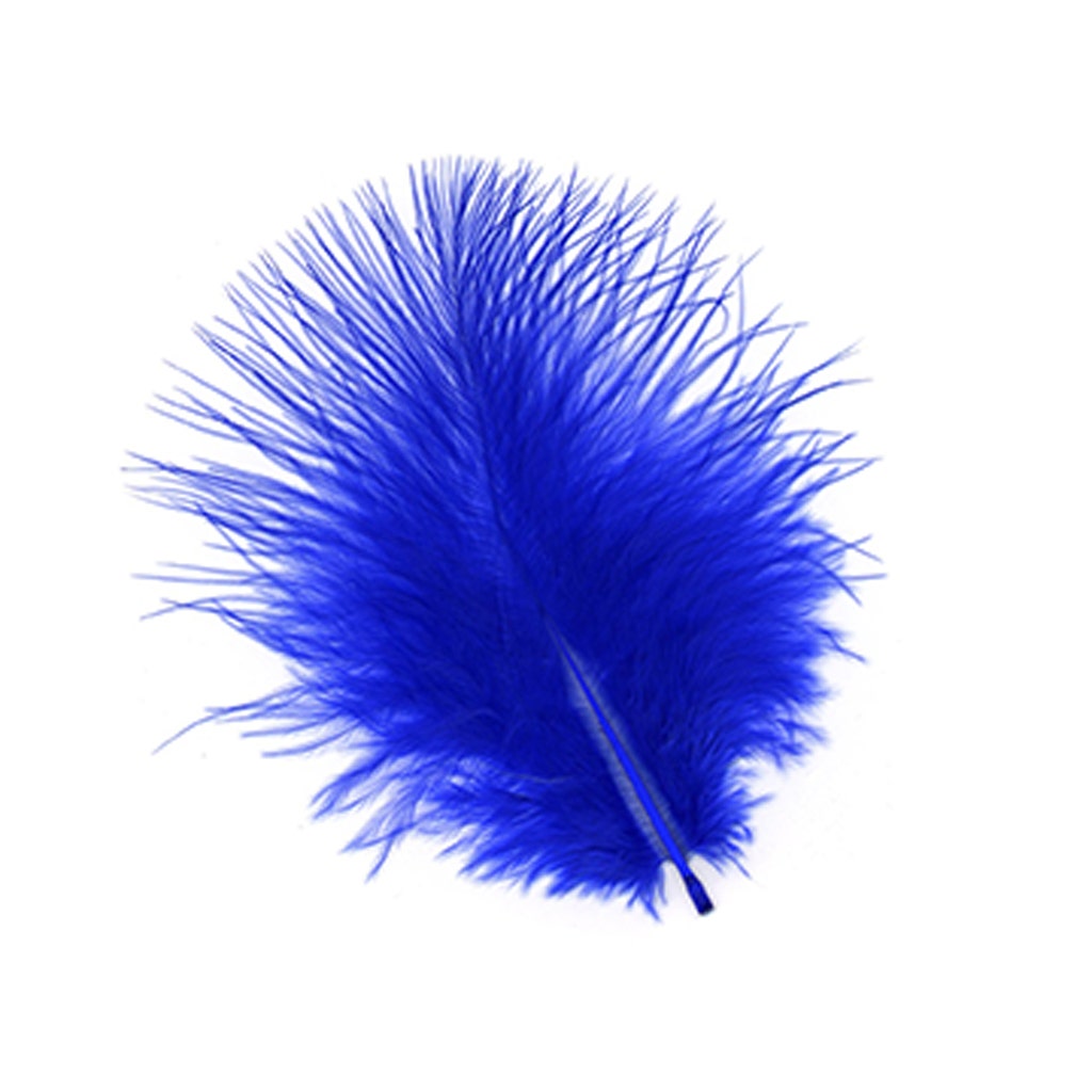 TURKEY MARABOU FEATHERS 1-4’’ - ROYAL - Feathers