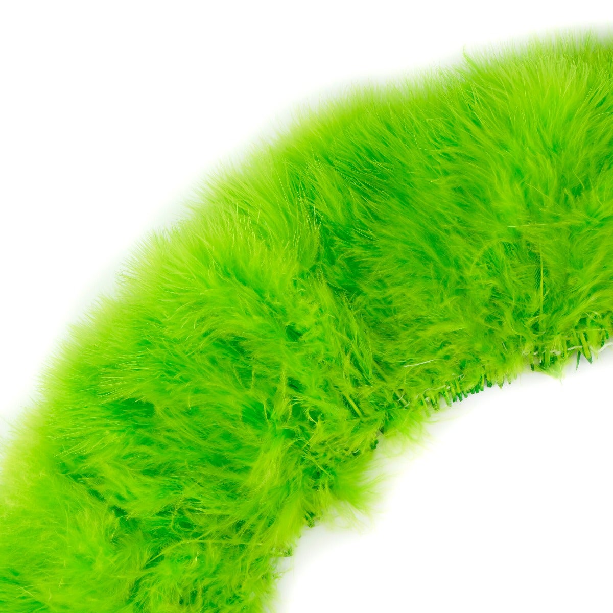 TURKEY MARABOU GOOD QUILL FEATHERS 3-4’’ - LIME - Feathers