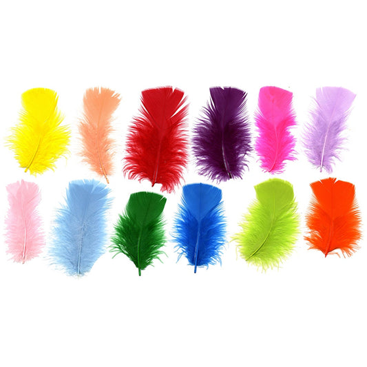 TURKEY PLUMAGE MIX DYED 3-5’’ - ASSORTED - Feathers