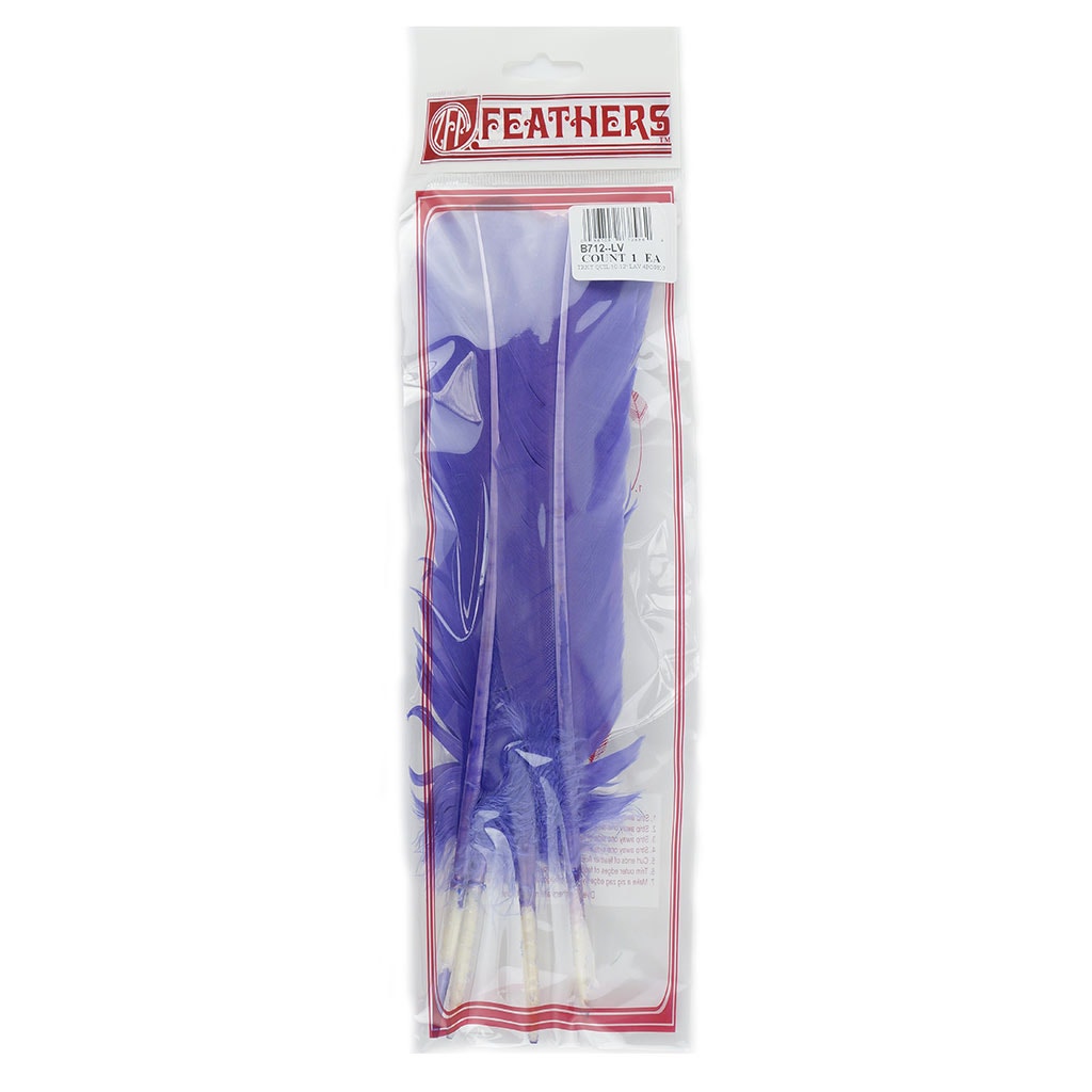 Turkey Quills Dyed Feathers Lavender - Feathers