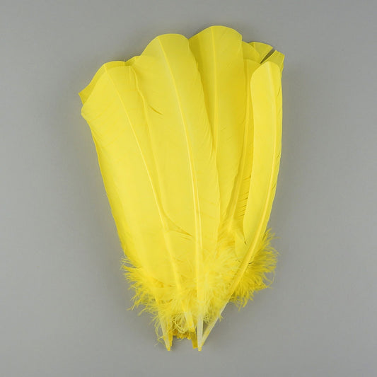 Turkey Quills Selected - Fluorescent Yellow - Feathers